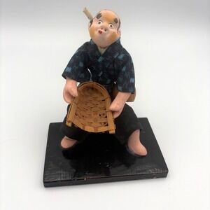 Japanese Noh Kabuki Hyottoko Yasugi Bushi Doll Folk Dance Yonago in Tottori Deco